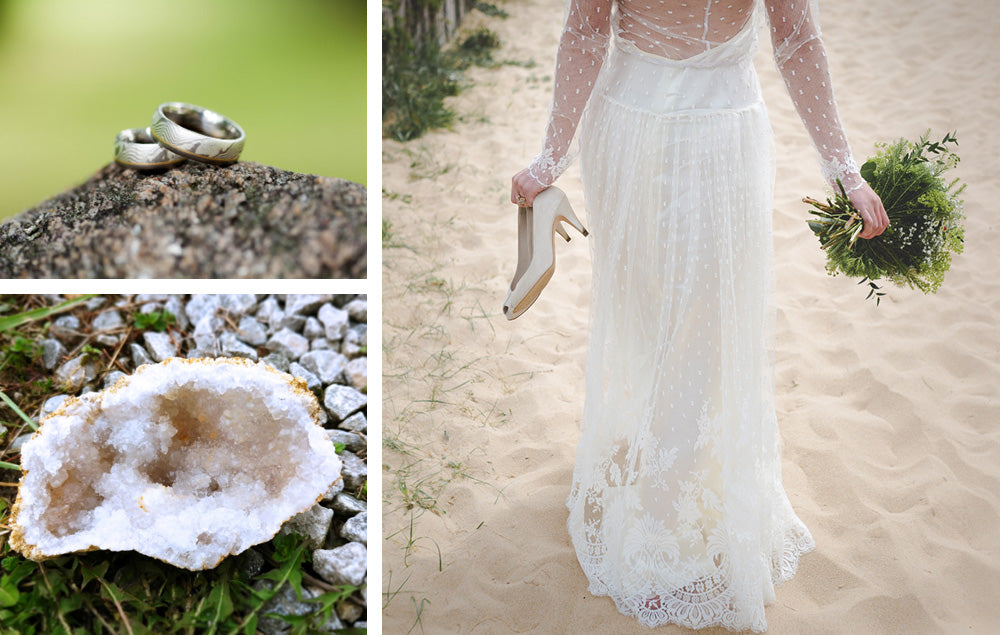 Agate white wedding dress shop