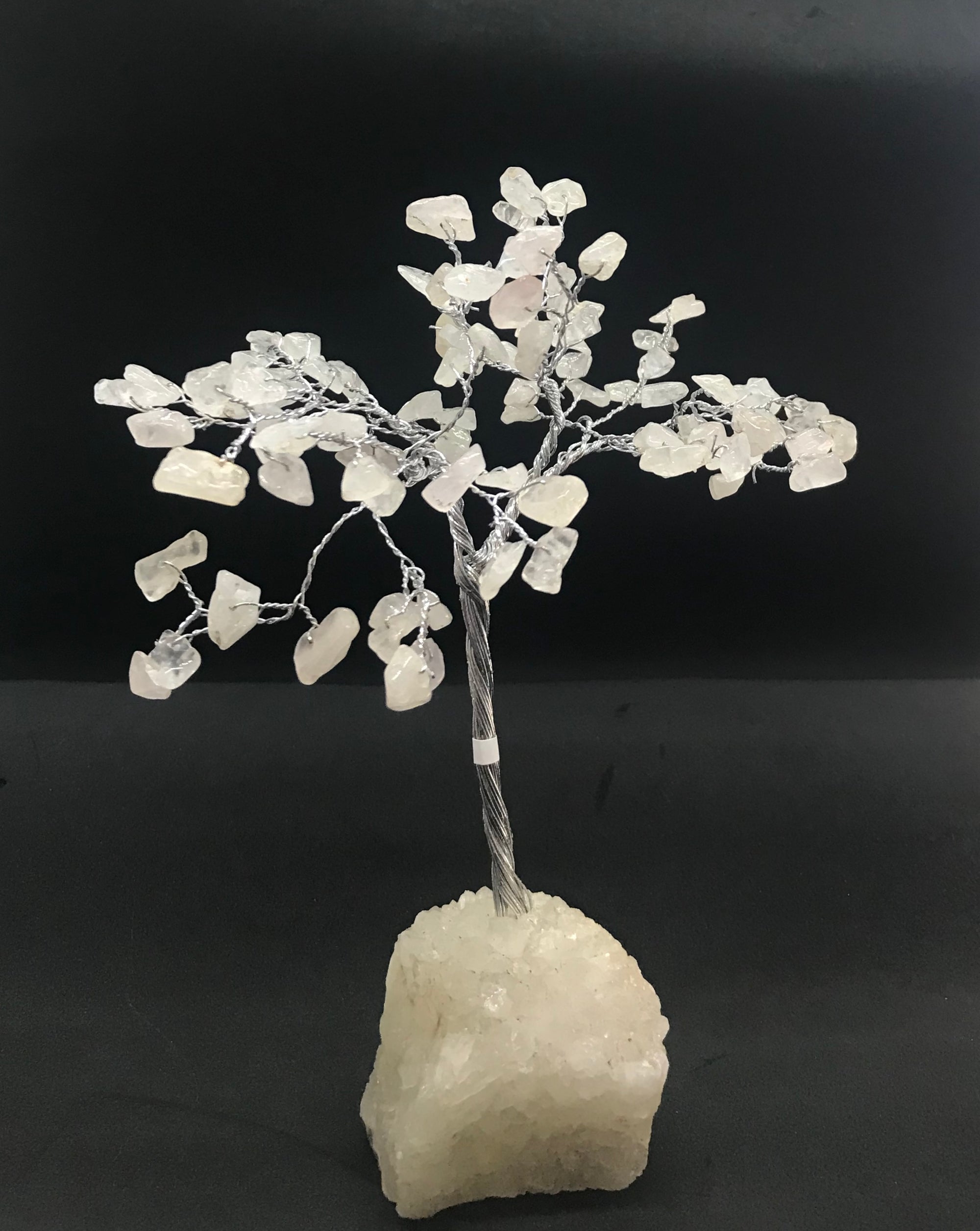 Small gem tree on zeolite crystal