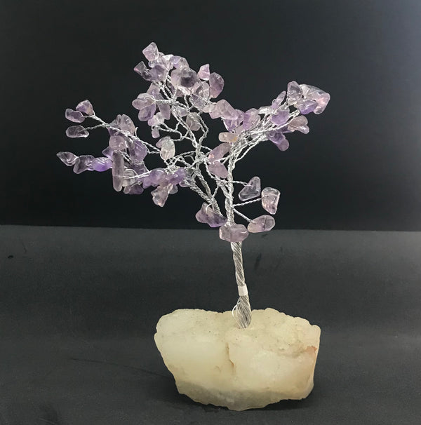 Small gem tree on zeolite crystal - Michael's Gems & Glass