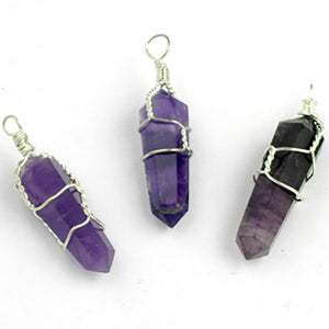 Wire Wrapped Double Terminated Point Pendants - Michael's Gems and Glass