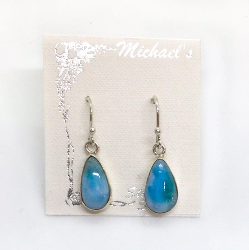 Larimar Teardrop Earrings