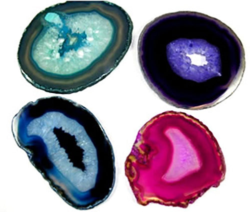 Agate Slice Coasters, 4 pc. Set - Michael's Gems and Glass