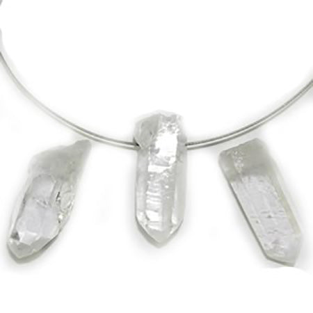 Drilled Quartz Pendant - Michael's Gems and Glass