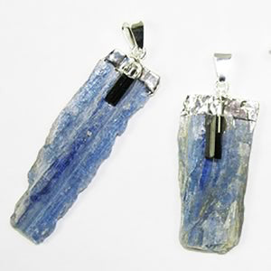 Silver Plated Kyanite Pendants - Michael's Gems and Glass