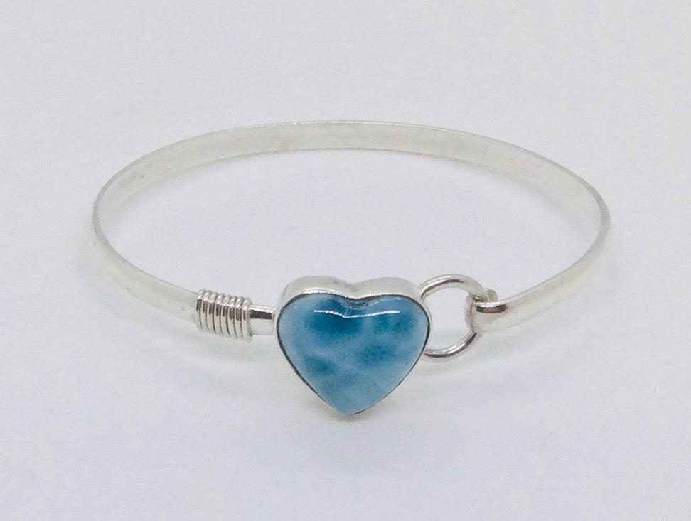 Larimar Heart Bracelet